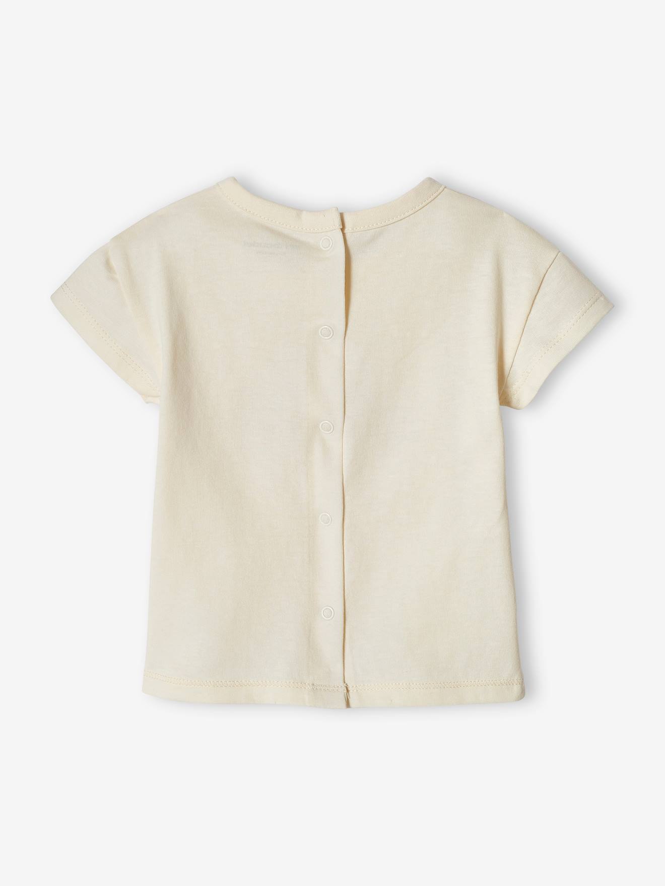 Lot de 2 T-shirts basics bébé manches courtes taupe