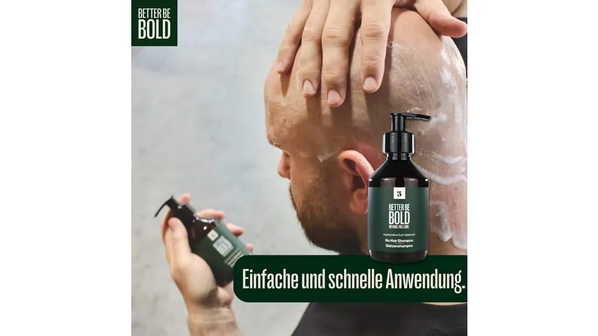 BETTER BE BOLD Pflegendes Glatzenshampoo (0-6mm) 200 ml