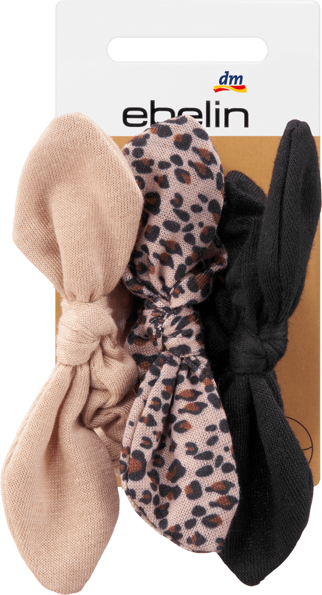 Scrunchies mit Schleifen, 3 St