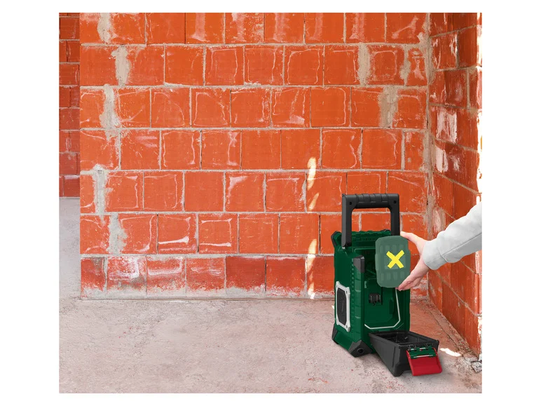 Rádio sem fio para canteiro de obras PARKSIDE® PBRA 20-Li B2, 20 V