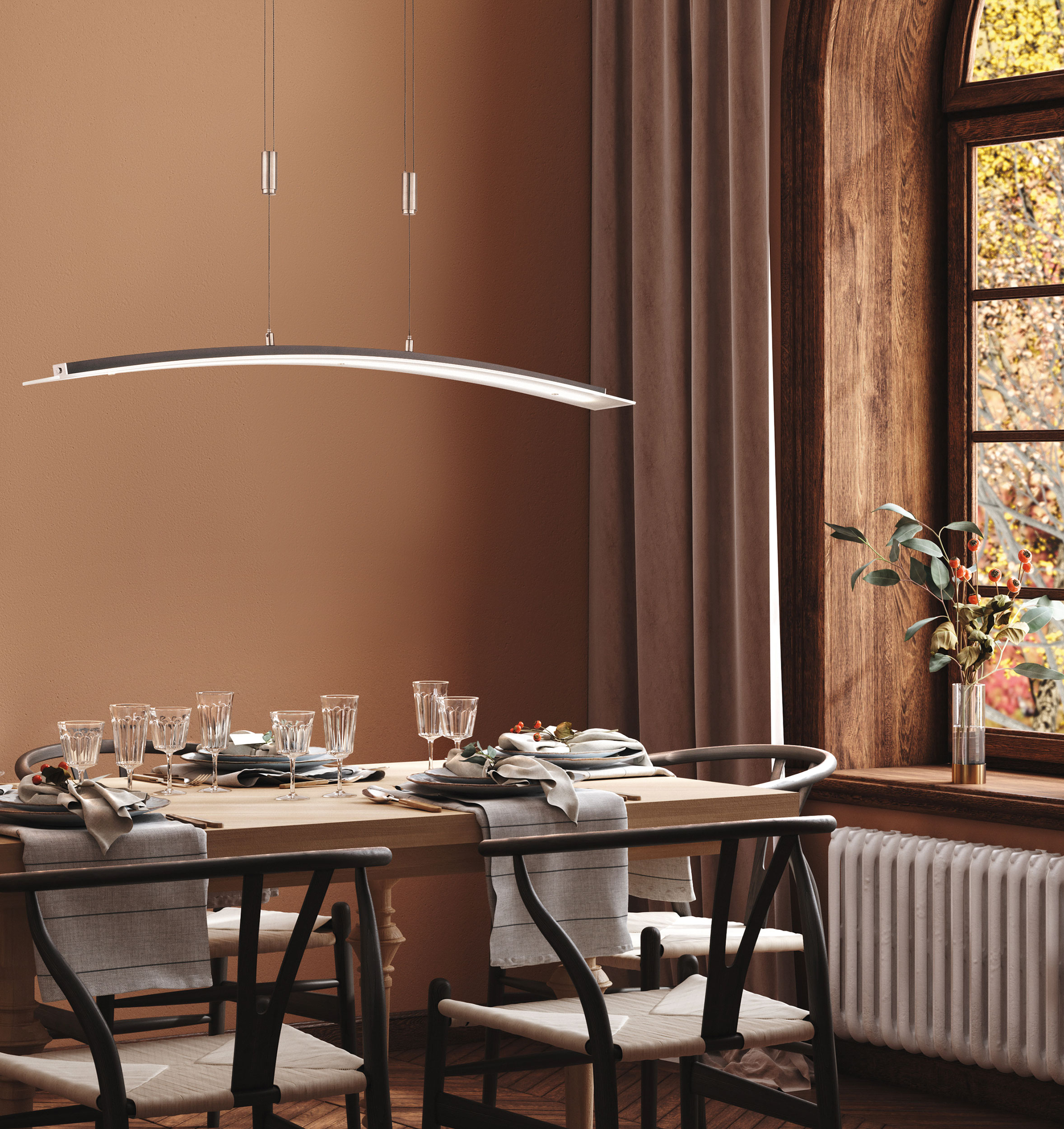 Fischer & HonselLED-Pendelleuchte 1flg