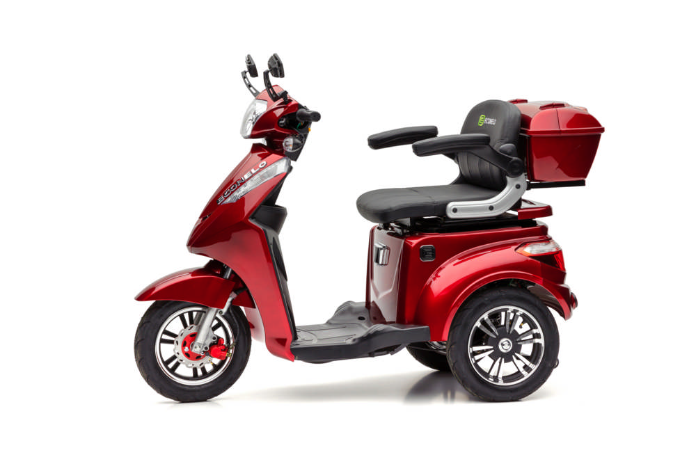 Econelo Elektro Dreiradroller S1000 rot