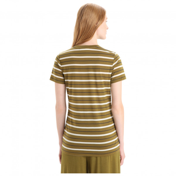 Icebreaker - Women's Wave S/S Tee Stripe - Merinoshirt