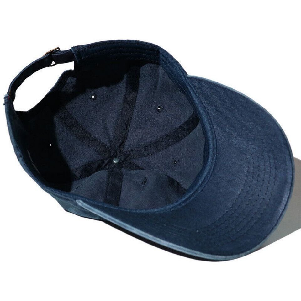 Lamon Baseball Cap Retro Baseballmütze aus gewaschener Baumwolle Hip Hop Trucker Papa Hut