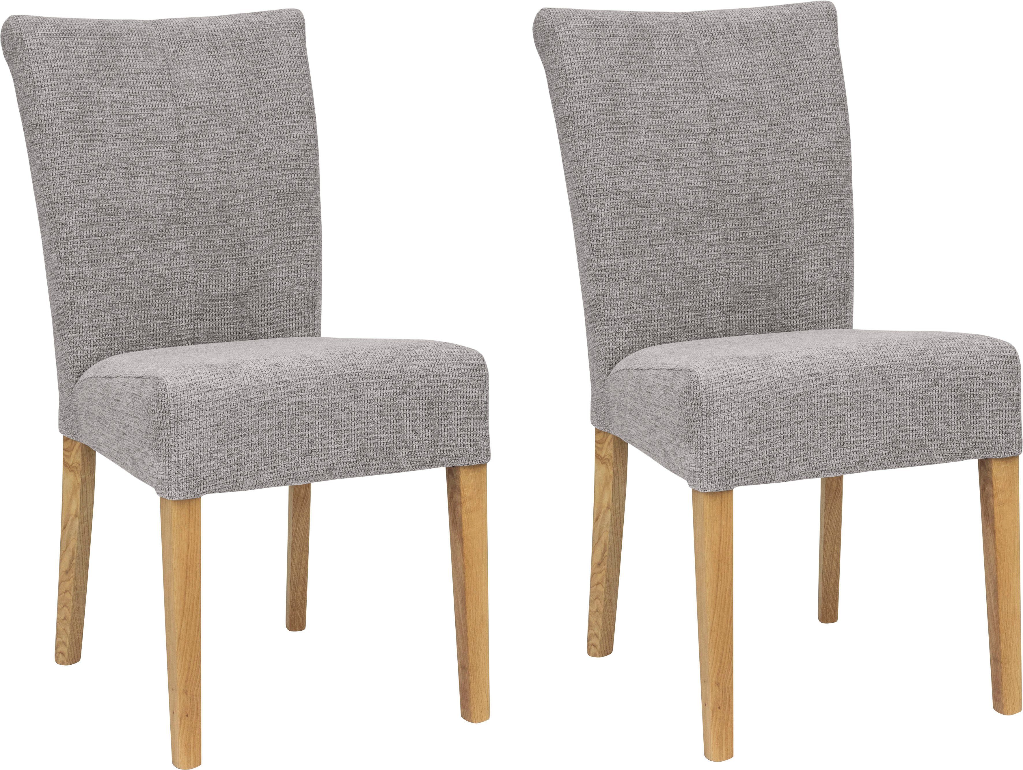 Home affaire 4-Fußstuhl Queen (Set, 2 St), bezogen mit Web- oder Strukturstoff, Microfaser oder Kunstleder