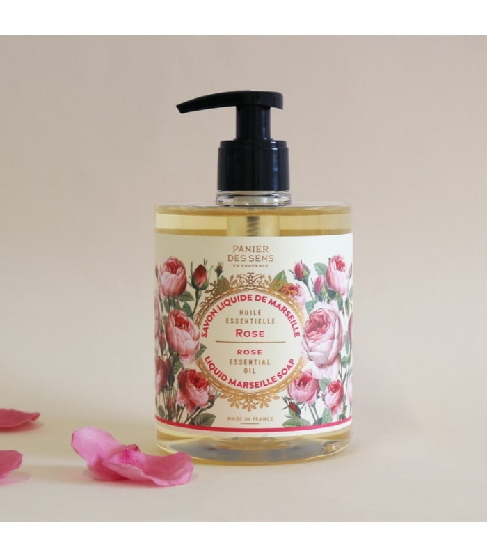 PANIER DES SENS-SAVON LIQUIDE DE MARSEILLE-Rose Restructurante