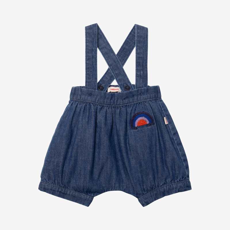 Bloomer bébé jean brodé bleu Catimini