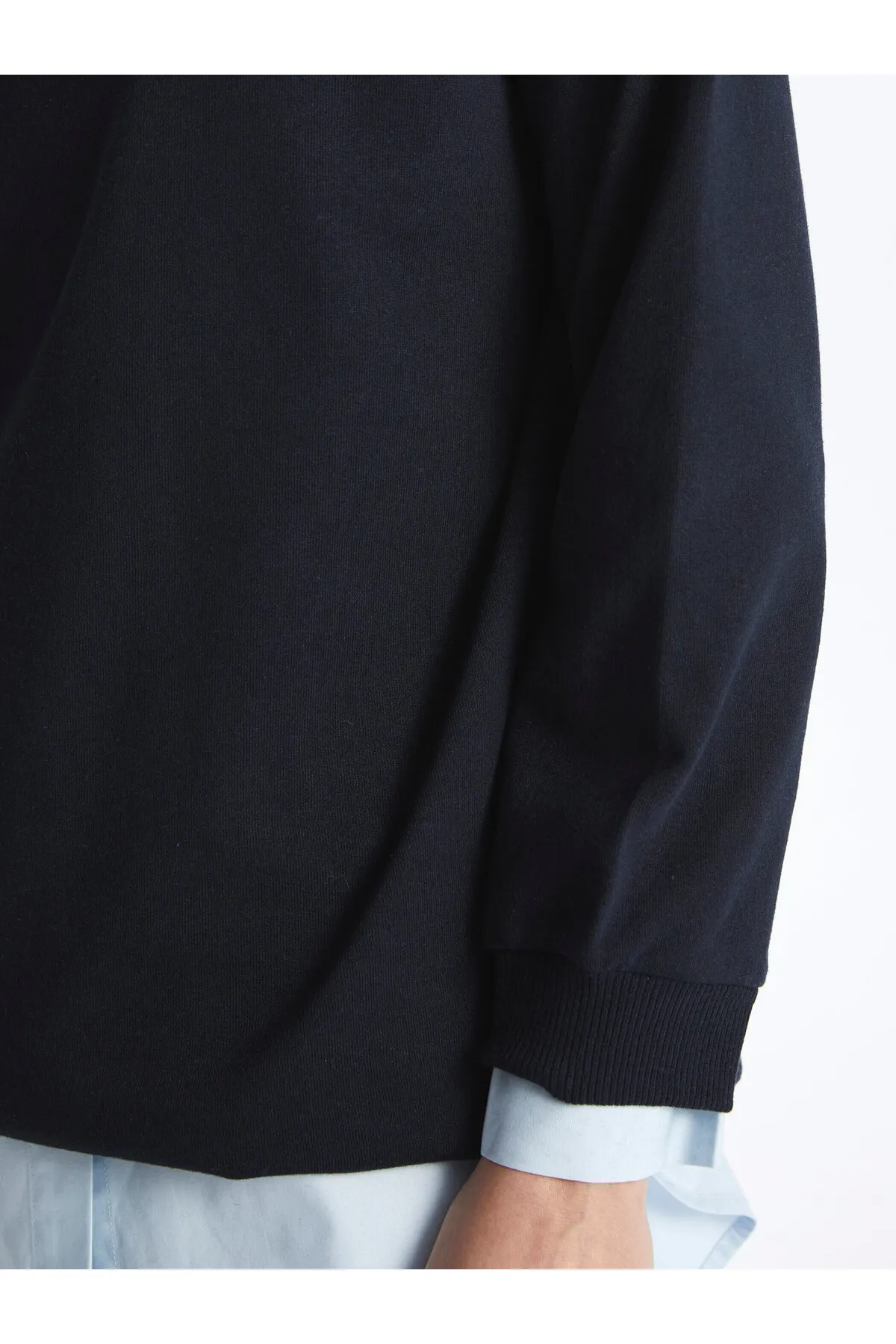 LC Waikiki  Rundhalsausschnitt, einfarbig, langärmelig, Damen-Sweatshirt-Tunika