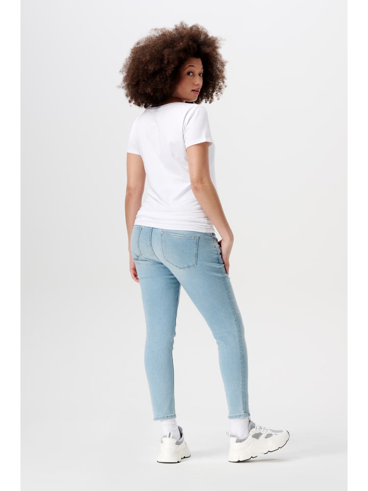 Noppies Slim Umstandsjeans Mila 7/8 in Light Blue Denim günstig kaufen