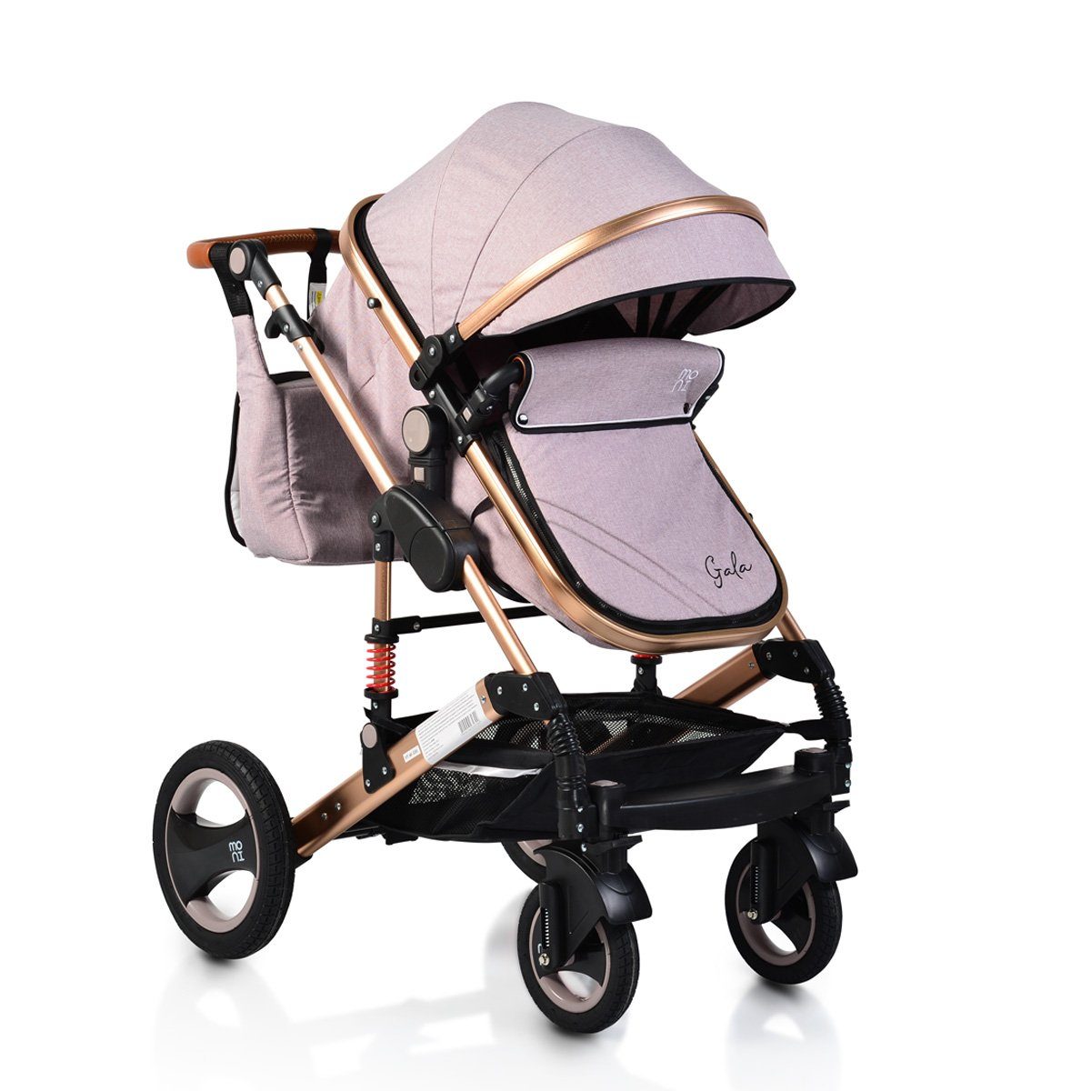 Moni Kombi-Kinderwagen Kinderwagen Gala, Tragetasche Sportsitz umbaubar Wickeltasche Sitz umkehrbar