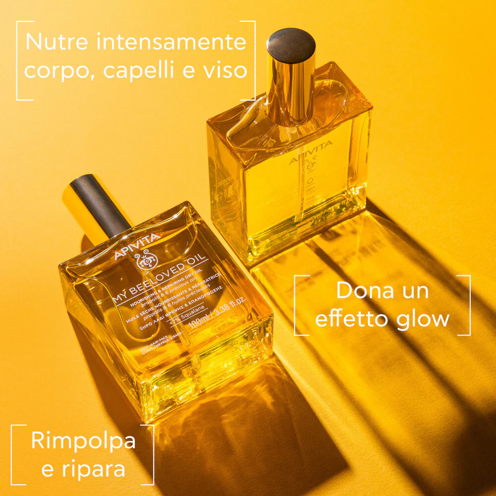 Capelli MY BEELOVED OIL - Olio Secco Nutriente e Riparatore - Olio Corpo, Olio Capelli Styling & Finish, Olio viso idratante