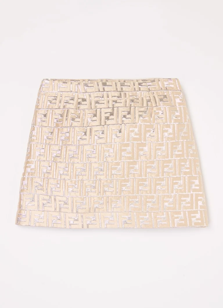 Fendi  Rok in zijdeblend met logo