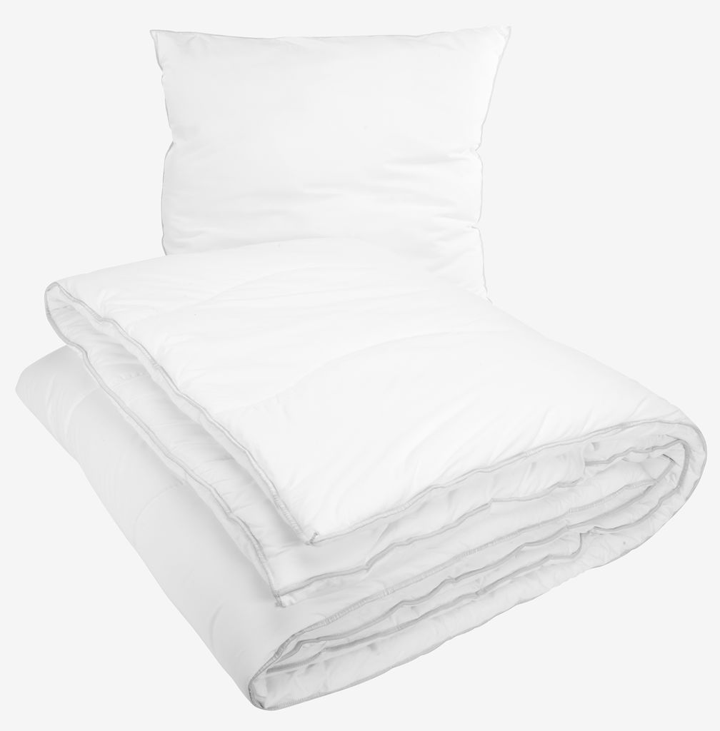 UNIQUE plus Zestaw kołder/poduszek z włókna 140x200/50x70 Høie UNIQUE extra warm