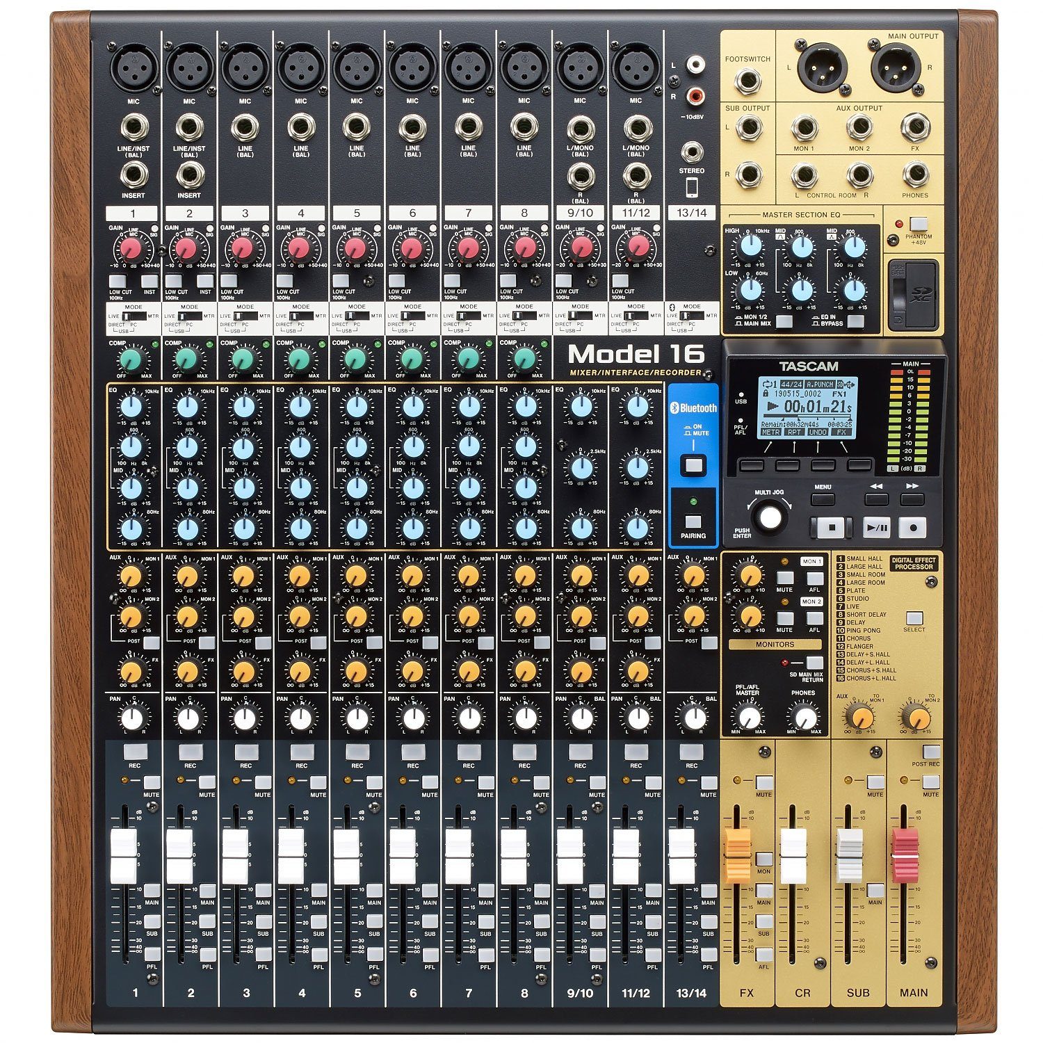 Tascam Mischpult Tascam Model 16 Mischpult mit USB-Interface