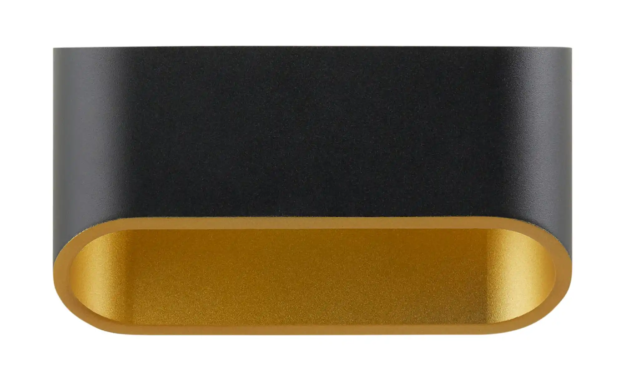 Meisterleuchten LED-Wandleuchte, 2-flammig, schwarz/gold