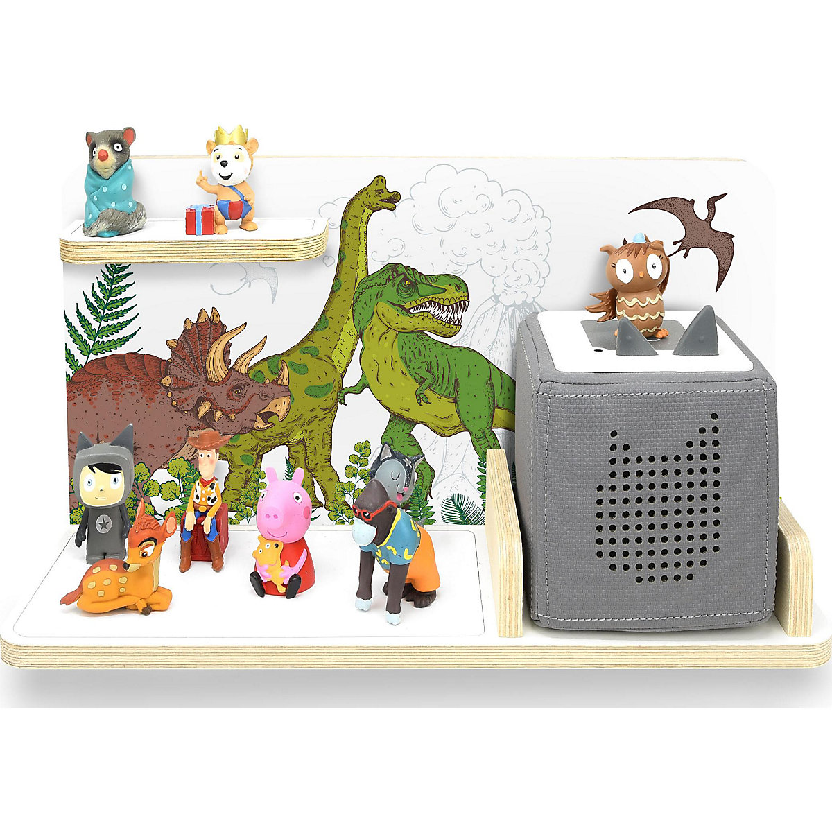 Regal für Musikbox Dinosaurier, klein - geeignet für Toniebox