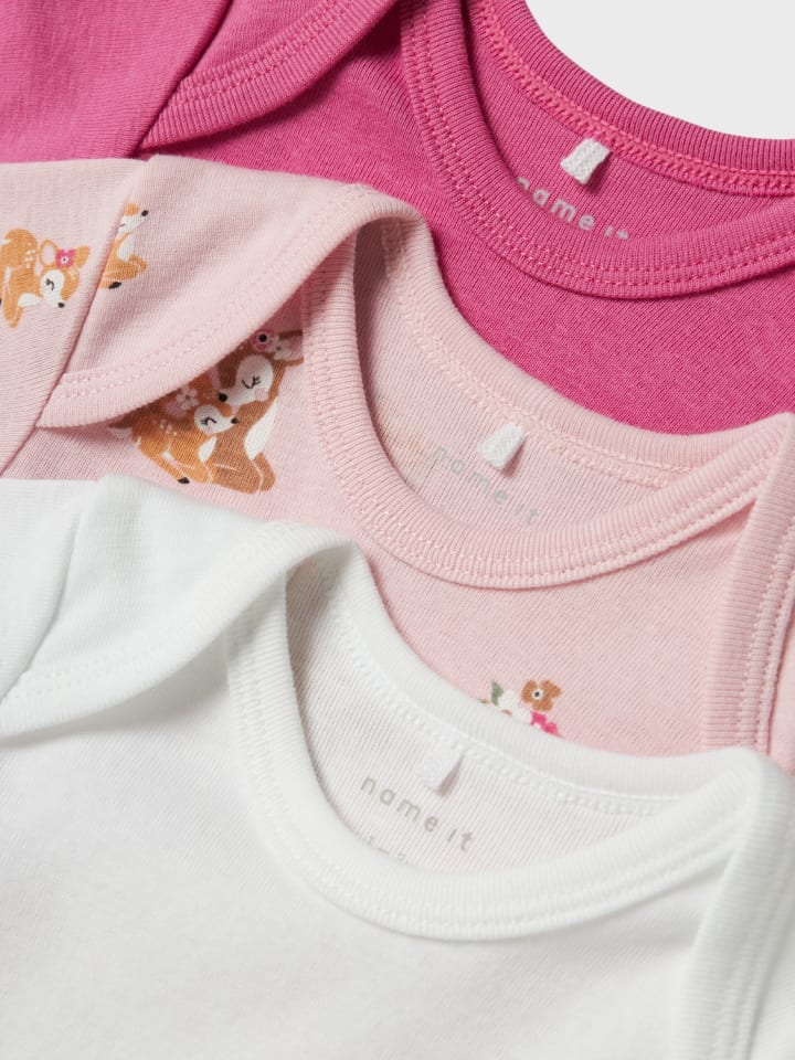 name it Body langarm 3er Pack NBFBODY 3P BAMBI in ibis rose günstig kaufen