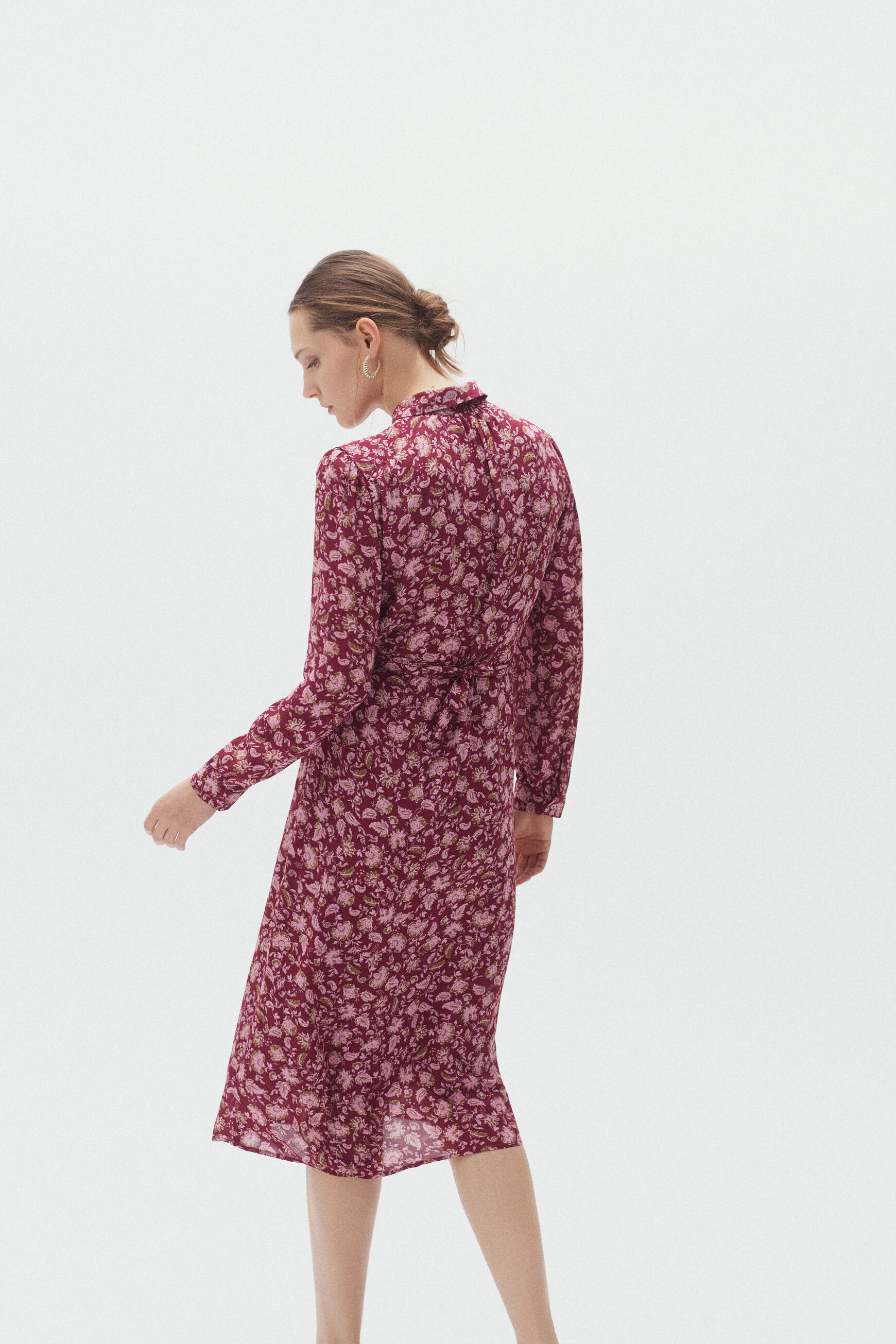 robe rio print rose cerise femme
