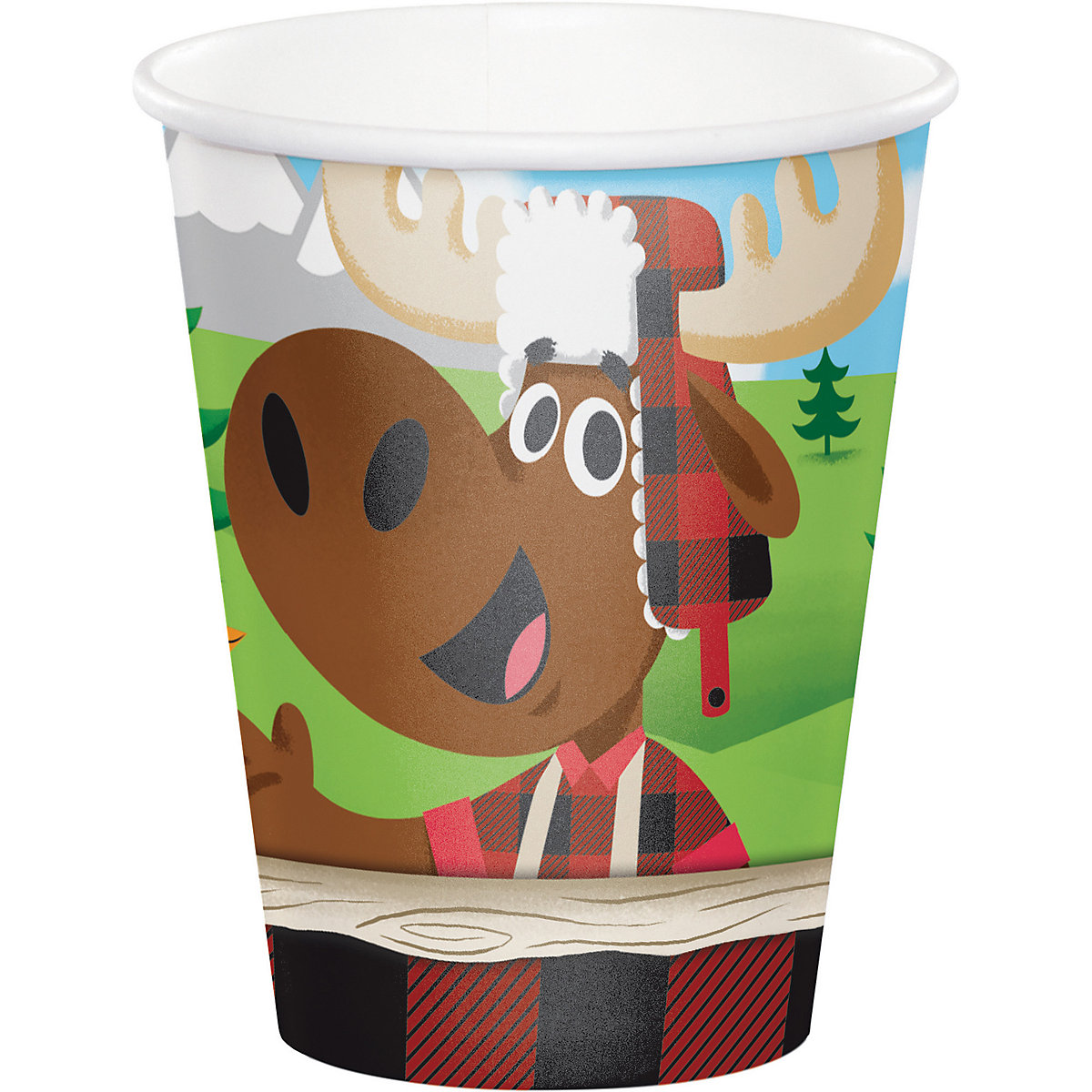 Papp-Partybecher/Trinkbecher Lum-Bär-Jack, 256 ml, 8 Stück
