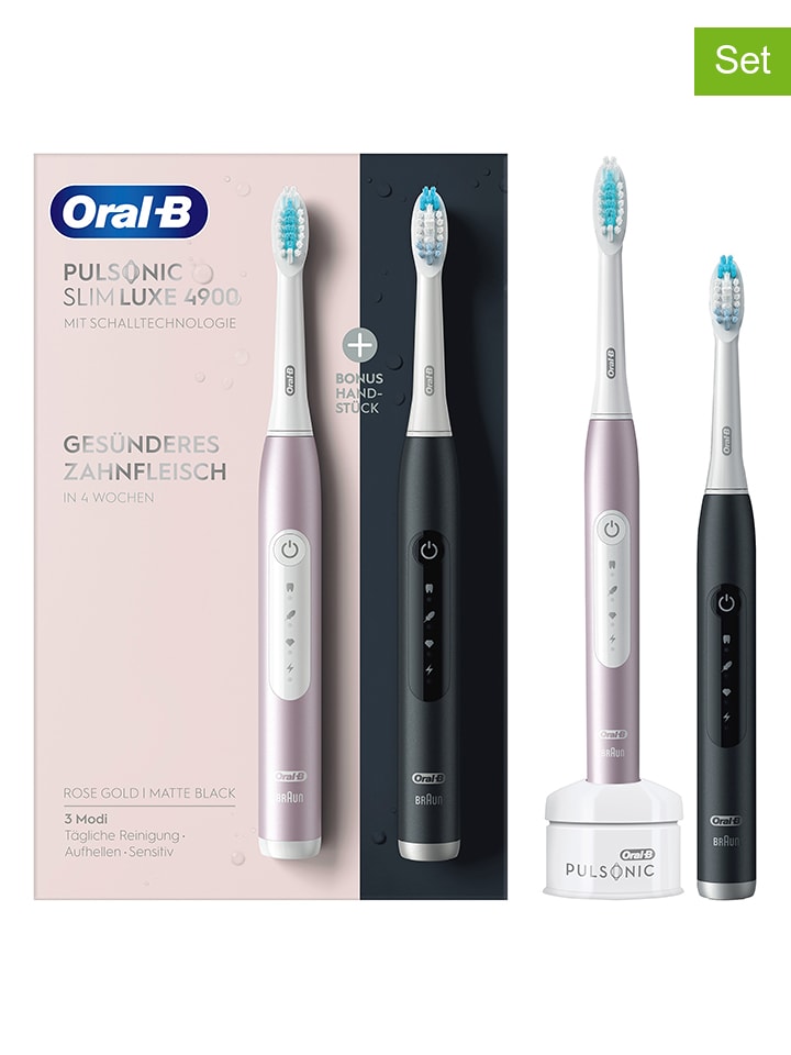 Oral-B 2tlg. Set: Schallzahnbürsten 