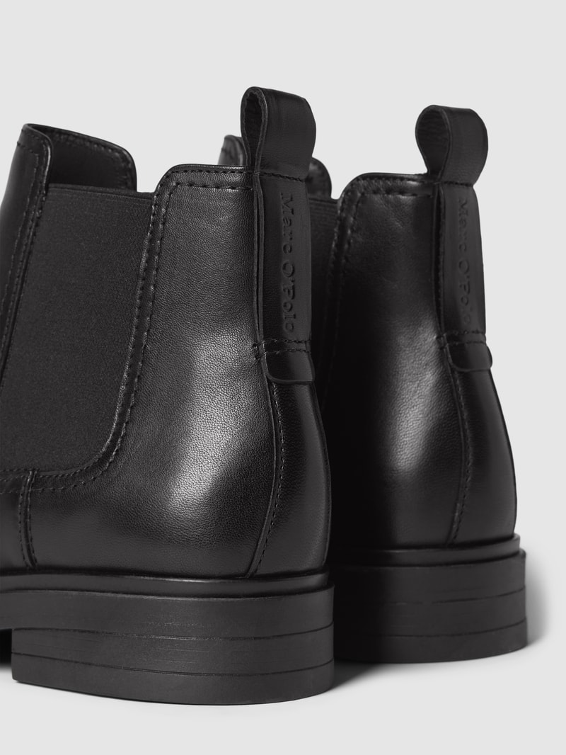 Chelsea Boots aus echtem Leder Modell 'PAULA' in schwarz