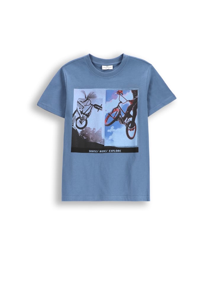 Coccodrillo T-Shirt mit kurzen Ärmeln in blau günstig kaufen