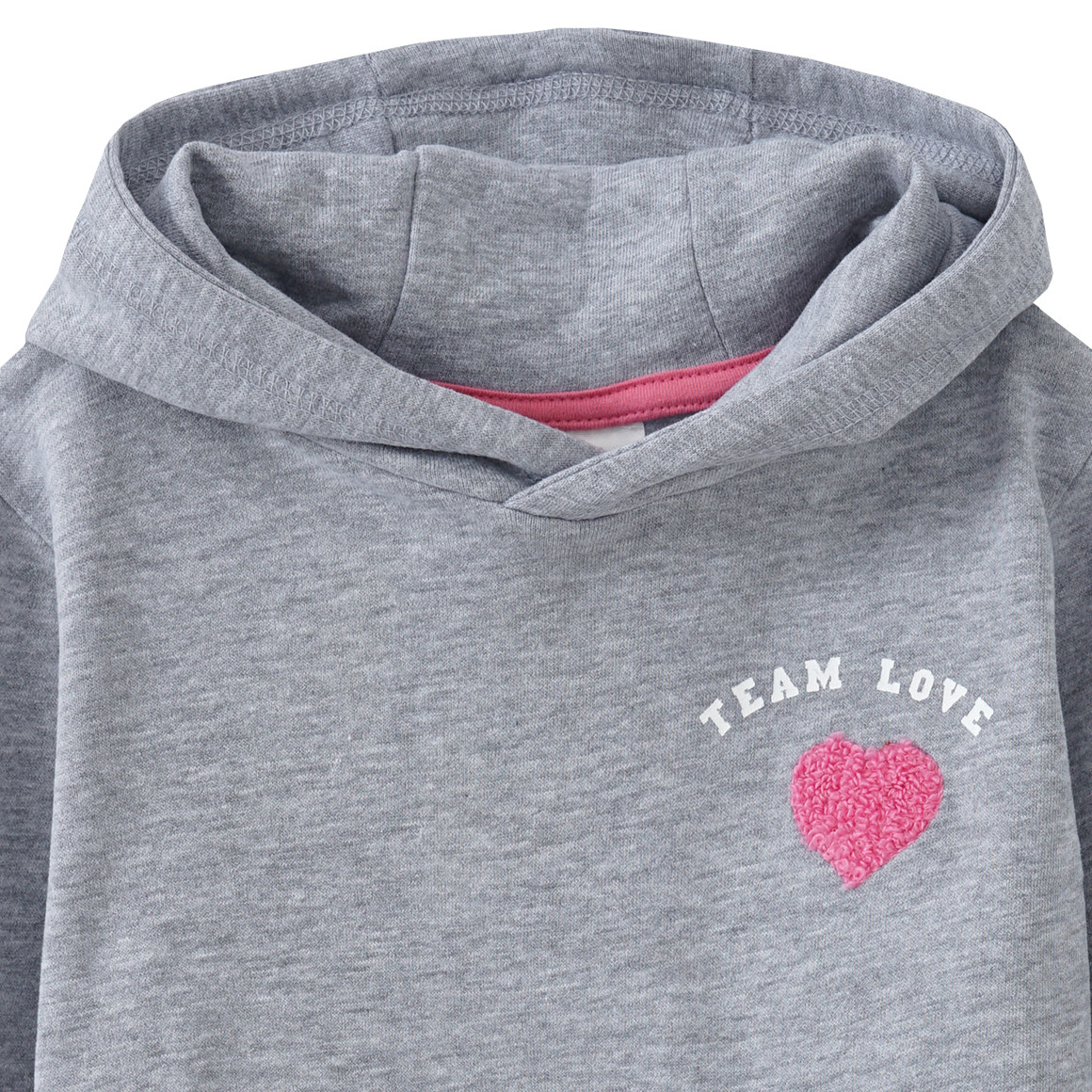 Kinder Hoodie mit Herz-Applikation