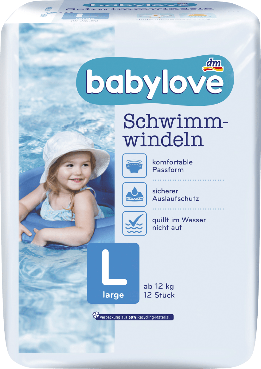 Schwimmwindeln Gr. L (ab 12 kg), 12 St