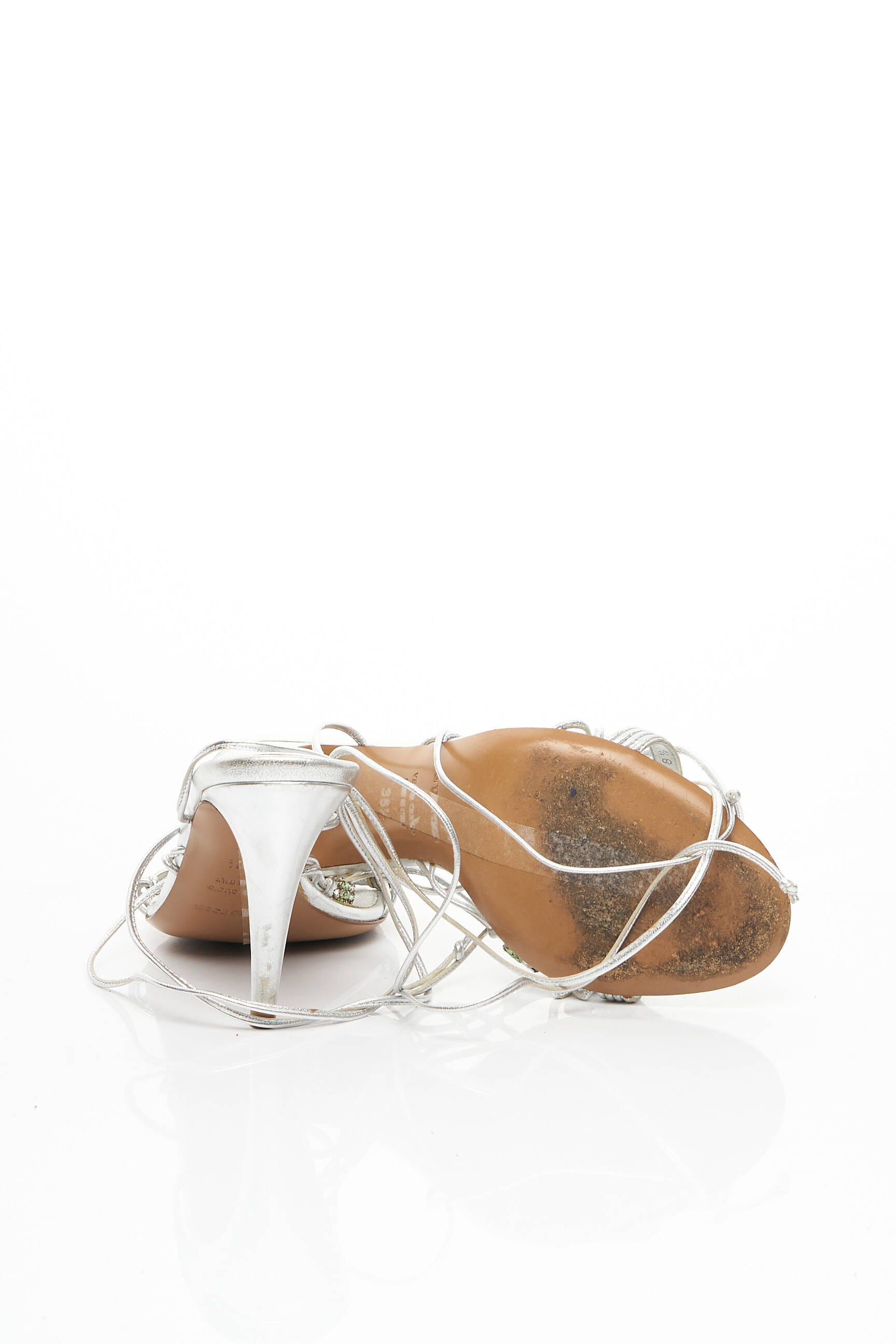 Sergio Rossi Sandales Nu Pieds Femme couleur gris