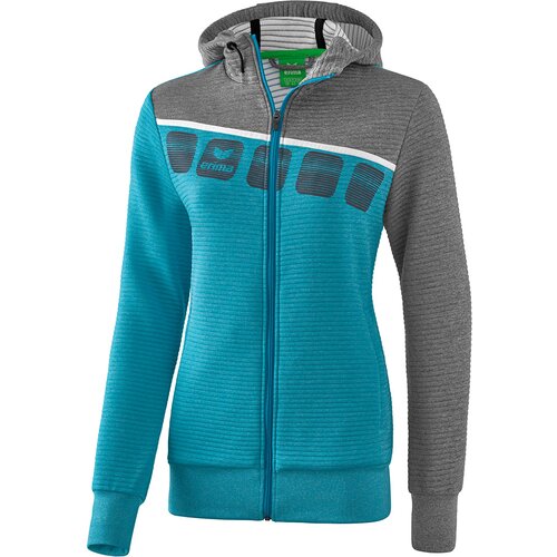 FUSSBALL - TEAMSPORT TEXTIL - JACKEN 5-C TRAININGSJACKE KAPUZE DAMEN