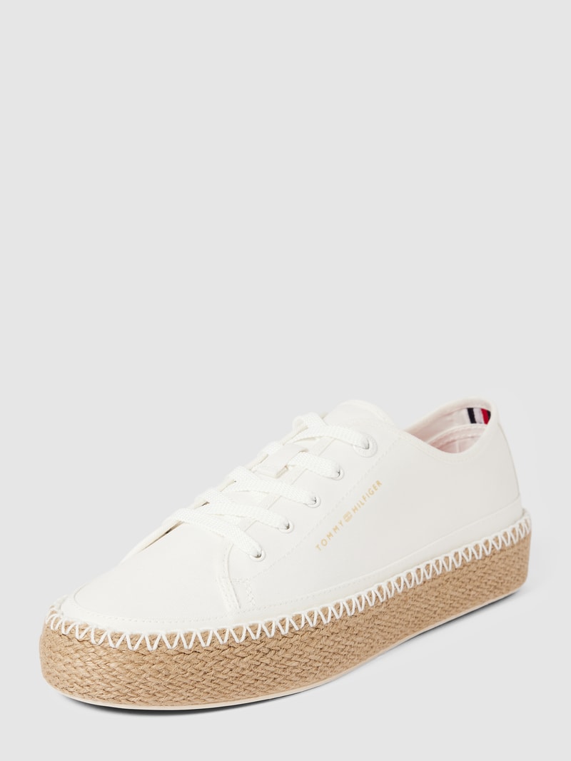Sneaker mit Label-Details Modell 'ROPE' in weiß