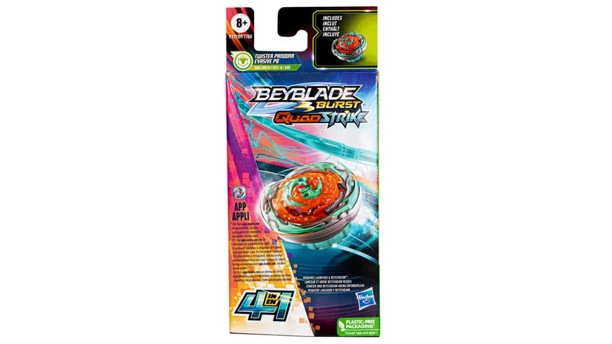 Hasbro - Beyblade Burst QuadStrike Single Pack, 1 Stück, sortiert