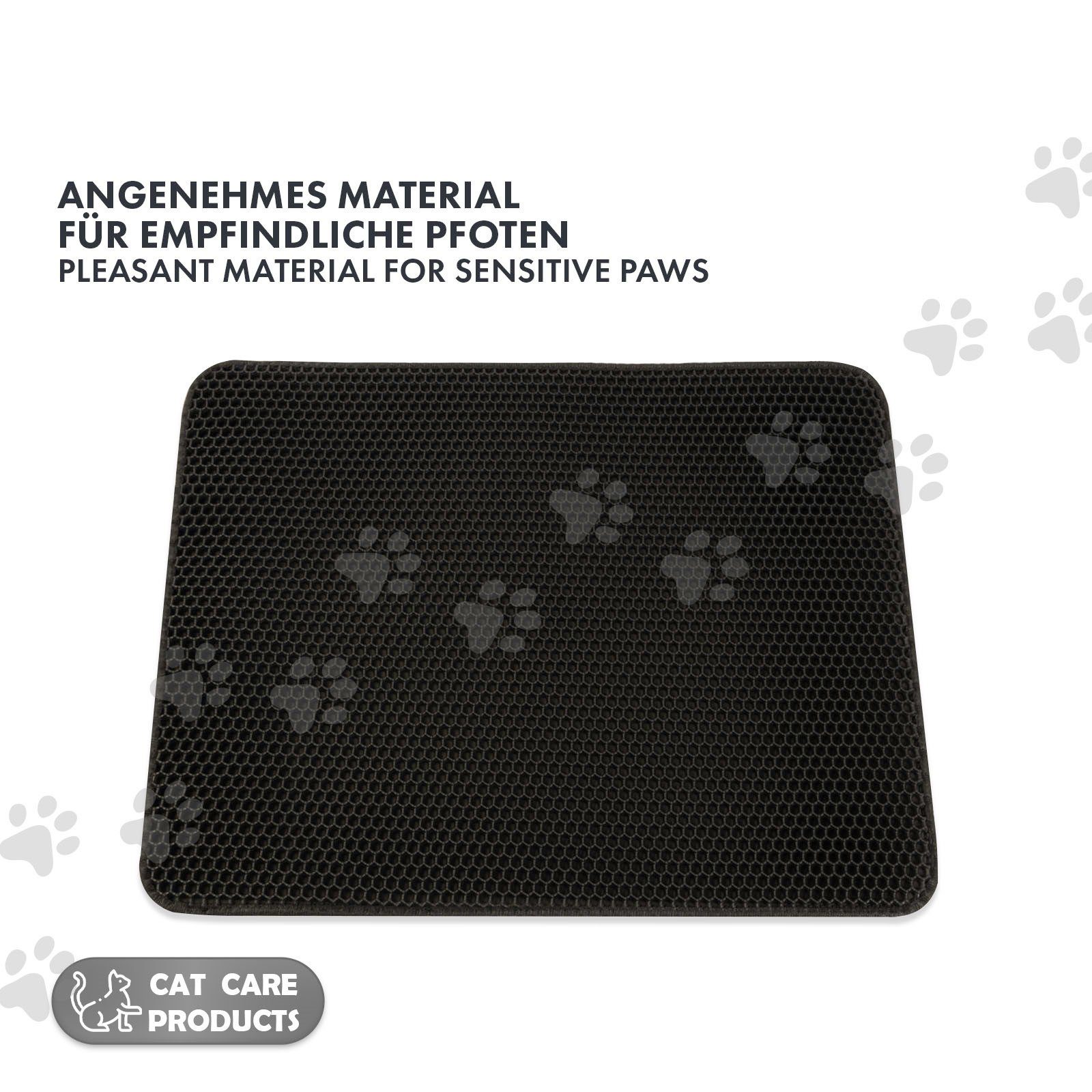 Karat Katzentoilette Katzenstreumatte Charly, Doppelschichtiges Waben-Design, Verschiedene Farben