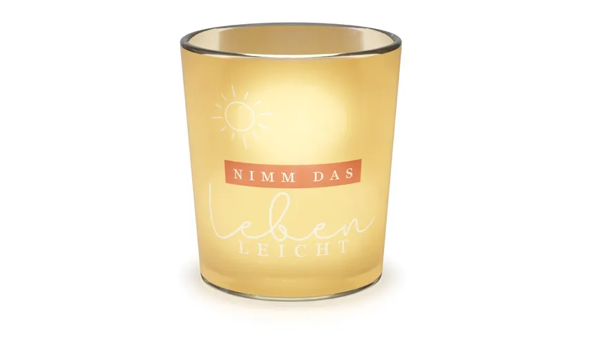 Geschenk für Dich Teelicht Nimm das Leben leicht