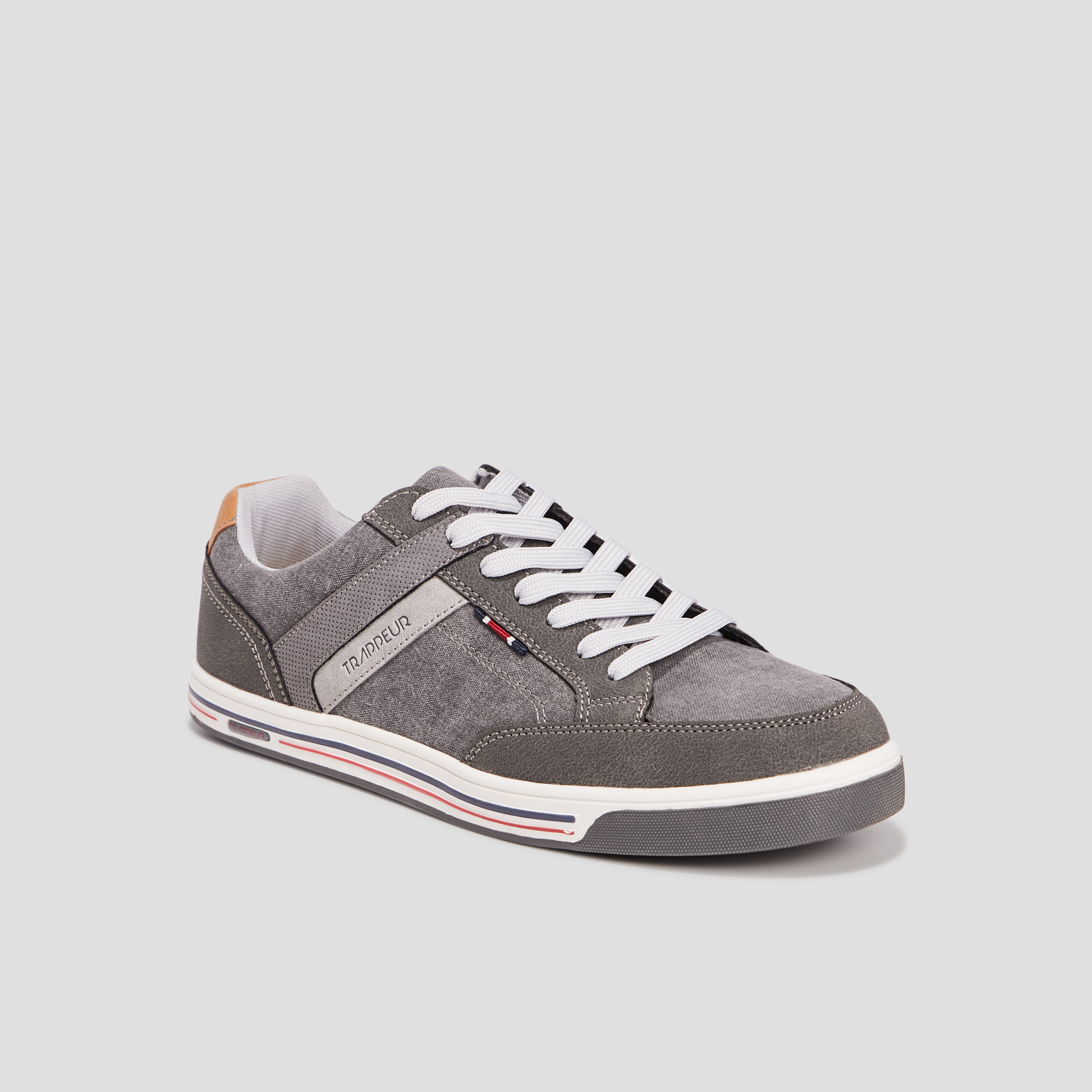 Tennis à lacets Trappeur gris homme | La Halle