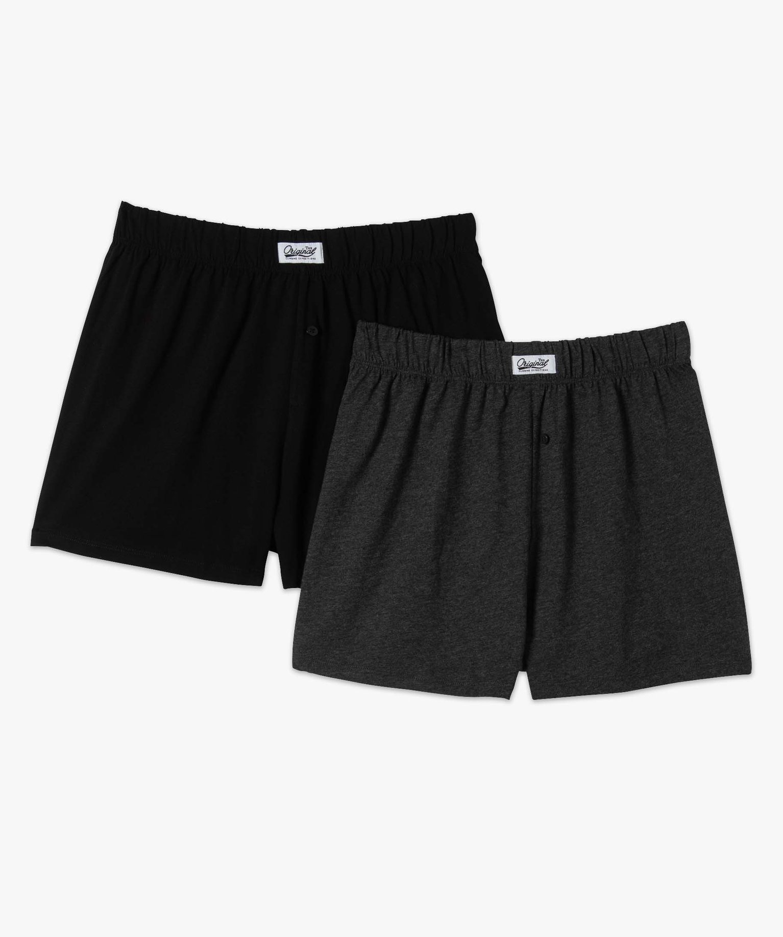 Caleon homme en coton biologique (lot de 2) noir | GEMO