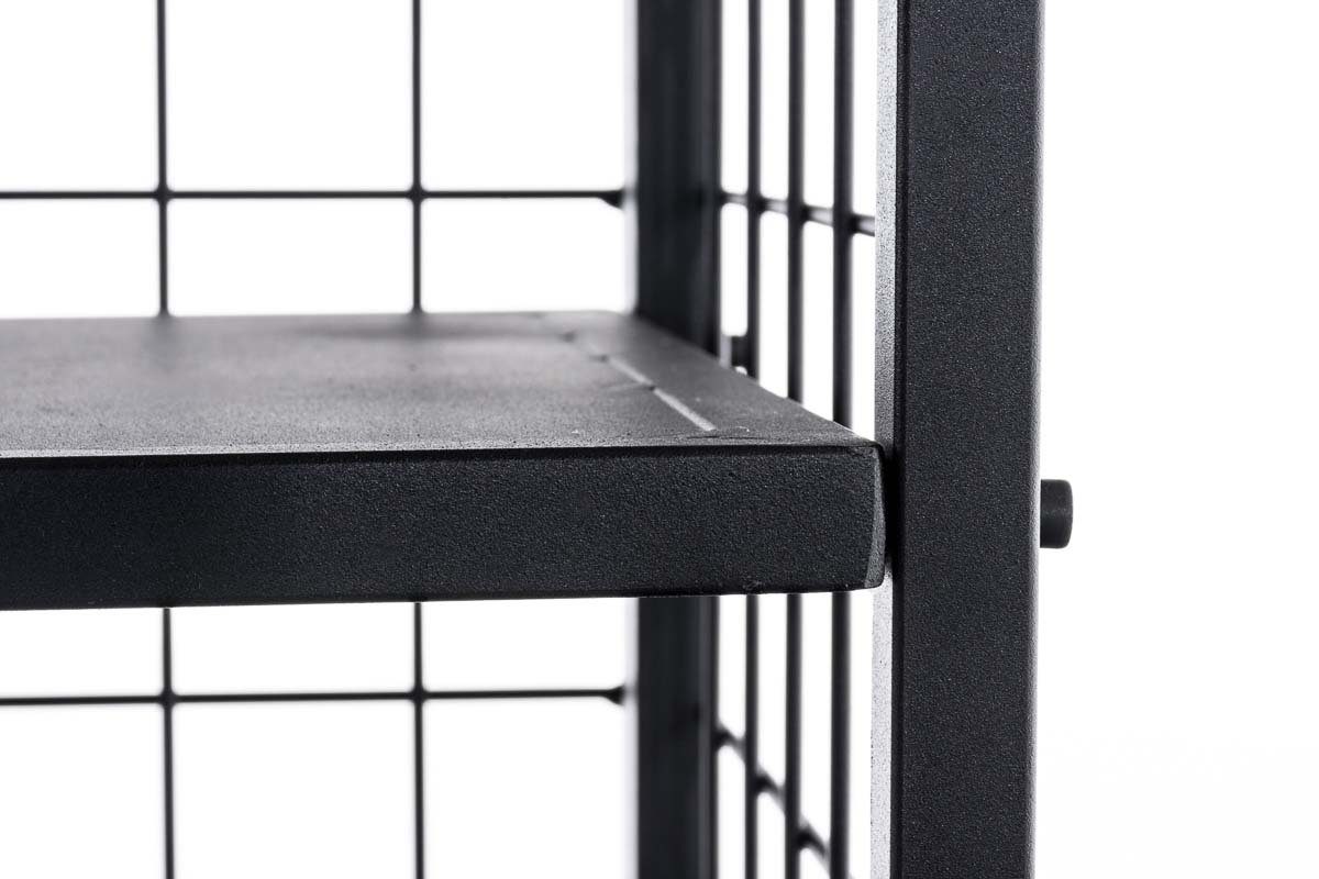 CLP Kaminholzregal Forrest, BxTxH:40x40x120 cm, Metall, schwarz