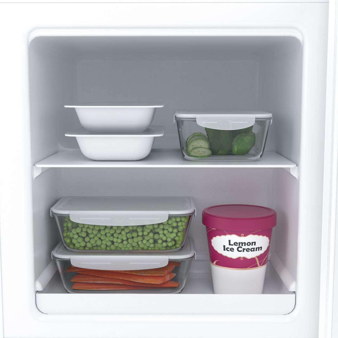 H.Koenig Mini-Gefrierschrank FGW400 / 32 L/freistehend/kompakt/geräuschlos / 51 cm hoch/ weiß