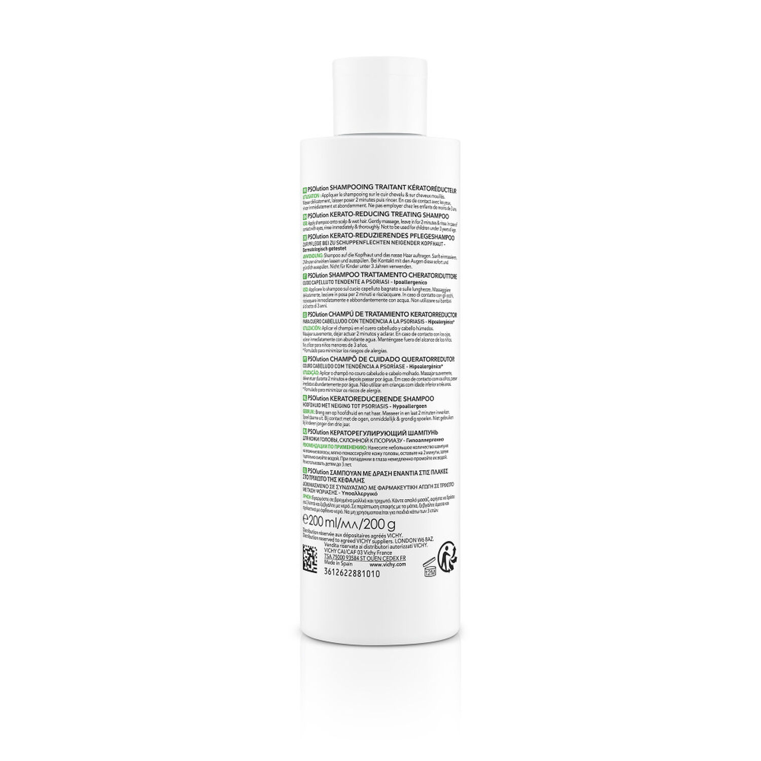 Vichy Dercos Technique Shampooing Cuirs Chevelus Sensible 200 ml