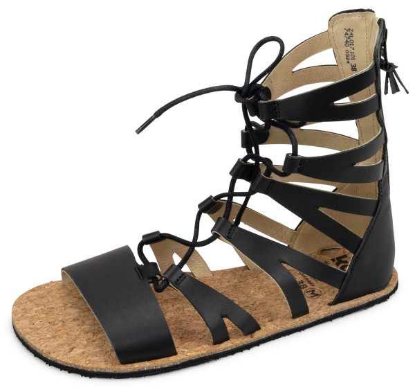 Koel ~ Arina HighCut Römer Sandale ~ Black