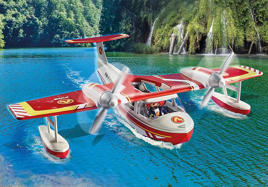 Feuerwehrflugzeug mit L&ouml;schfunktion