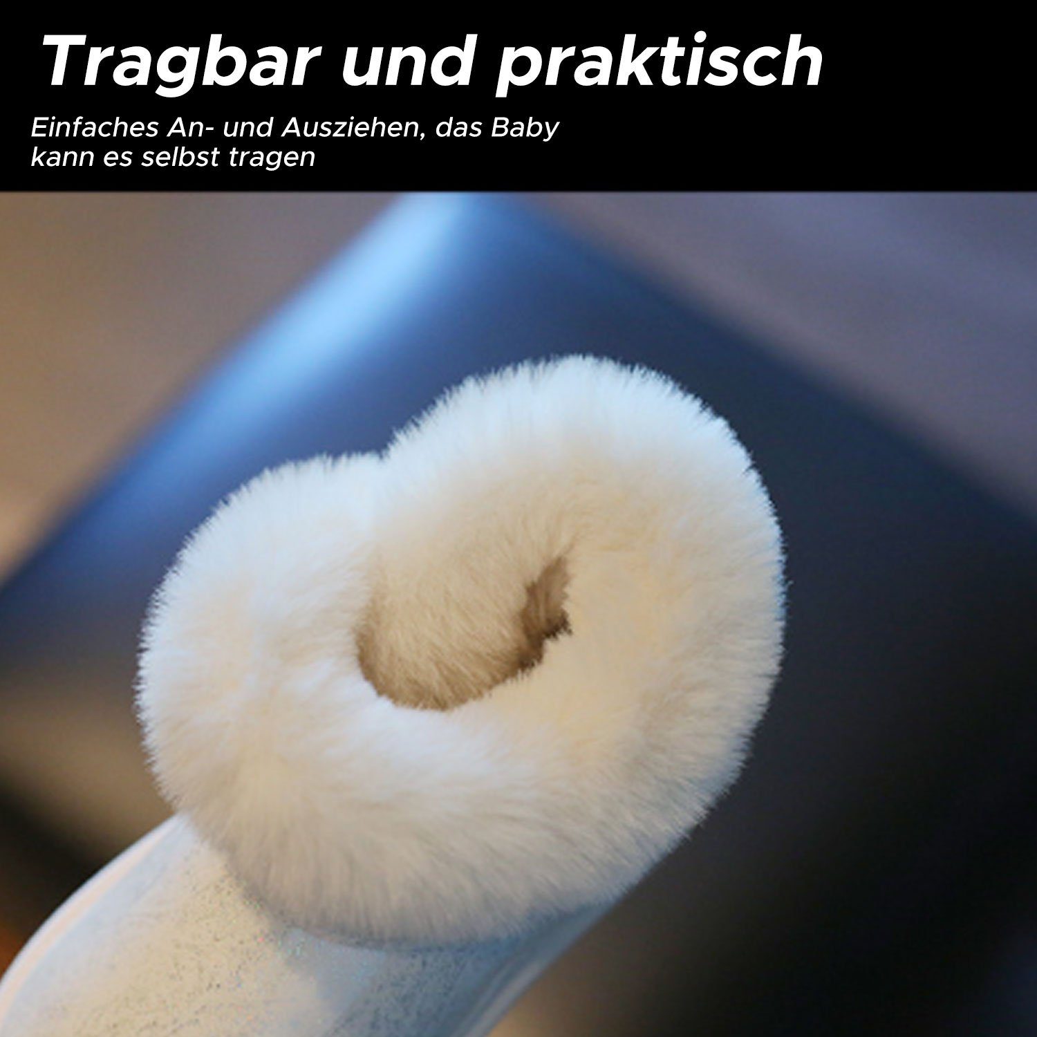 Daisred Wintermode Schneestiefel warm Prinzessin Kinderstiefel Stiefel