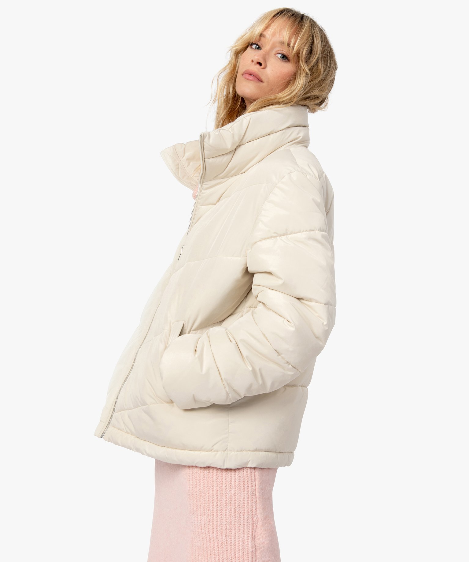Doudoune femme à large col montant | GEMO
