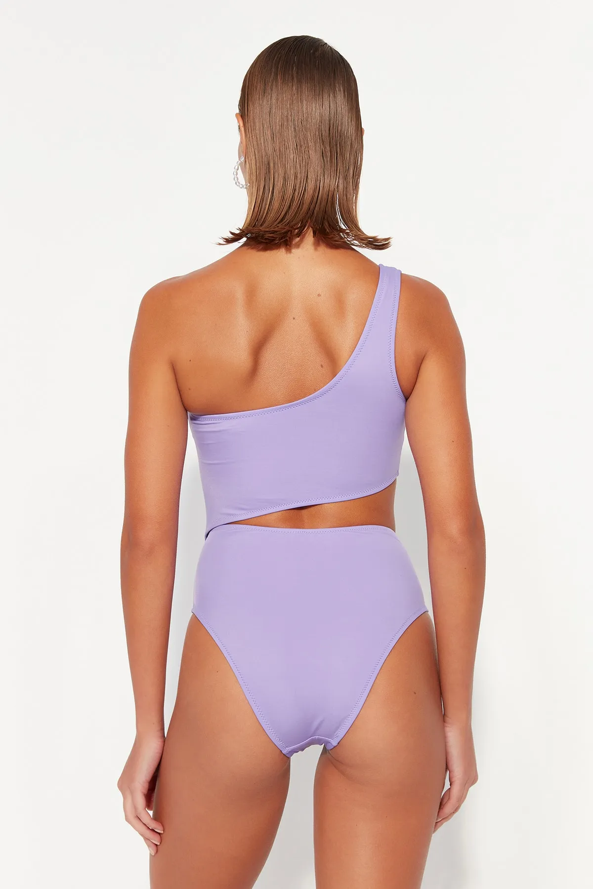 Trendyol Collection  Monokini - Lila - Unifarben