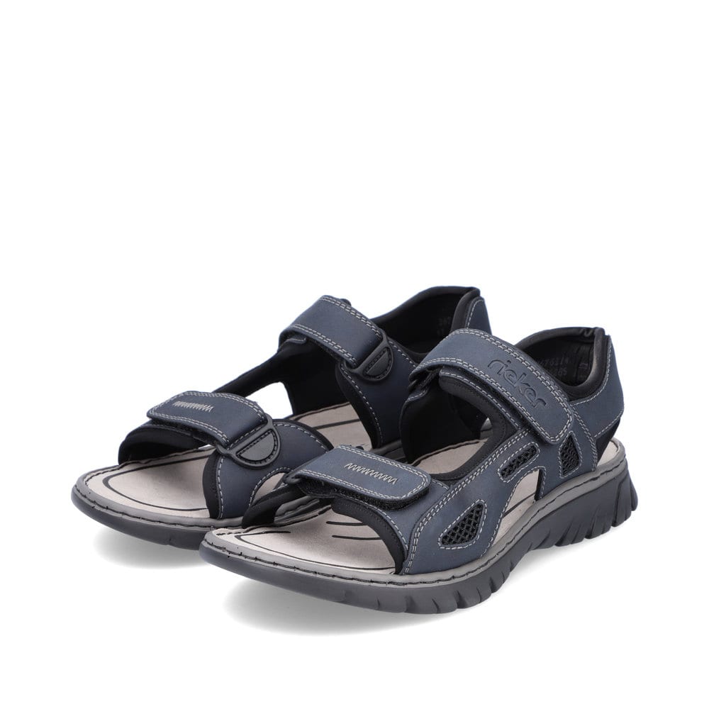 Rieker Herren Trekkingsandalen blaugrau