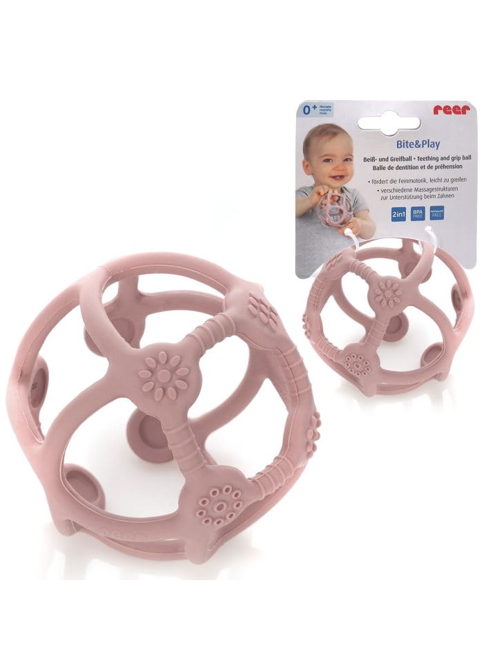 Reer Bite&Play Beiß- und Greifball in Rosa ab 0 Monate günstig kaufen onesize