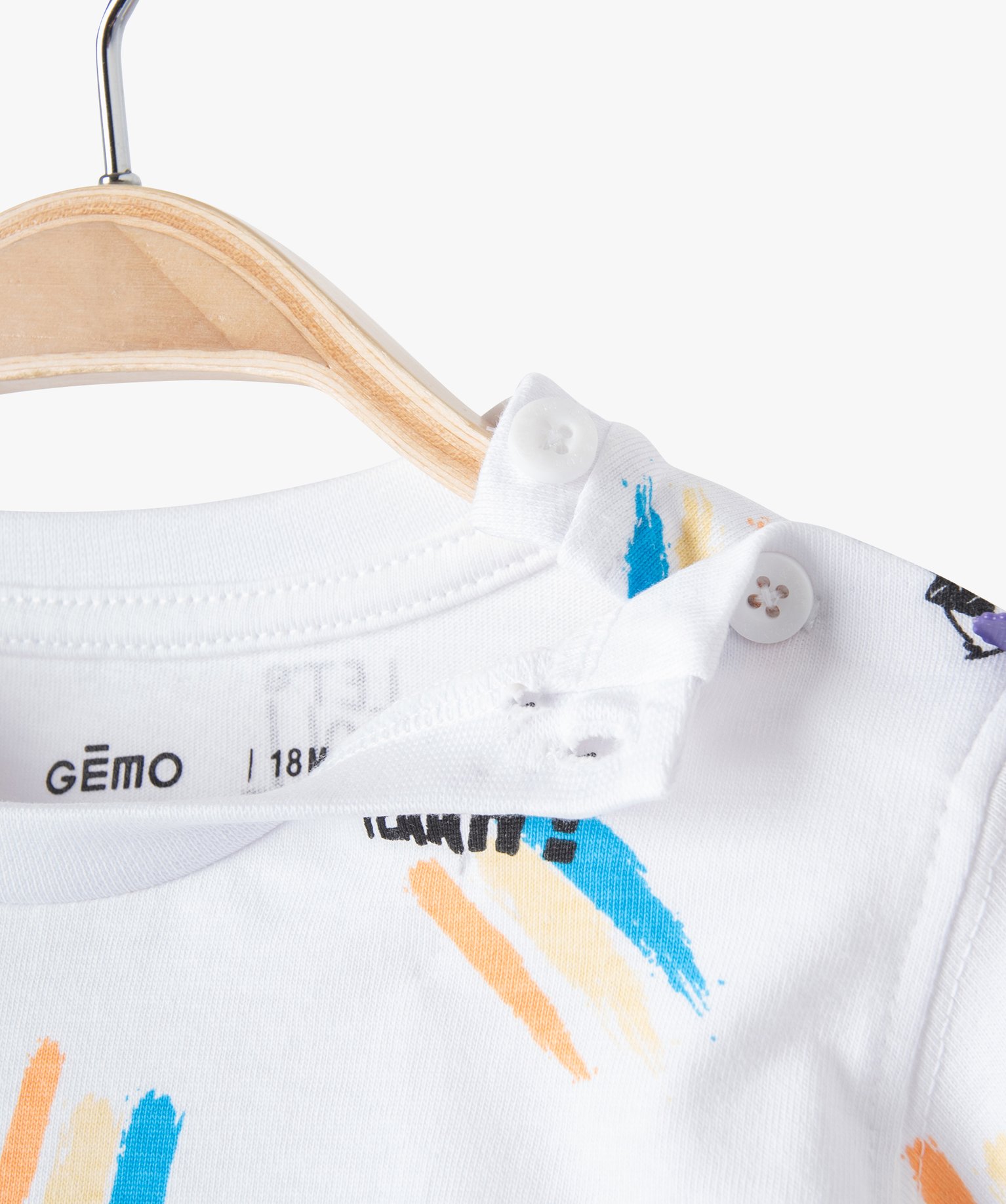 Tee-shirt bébé Garçon à manches courtes à motif skate blanc | GEMO