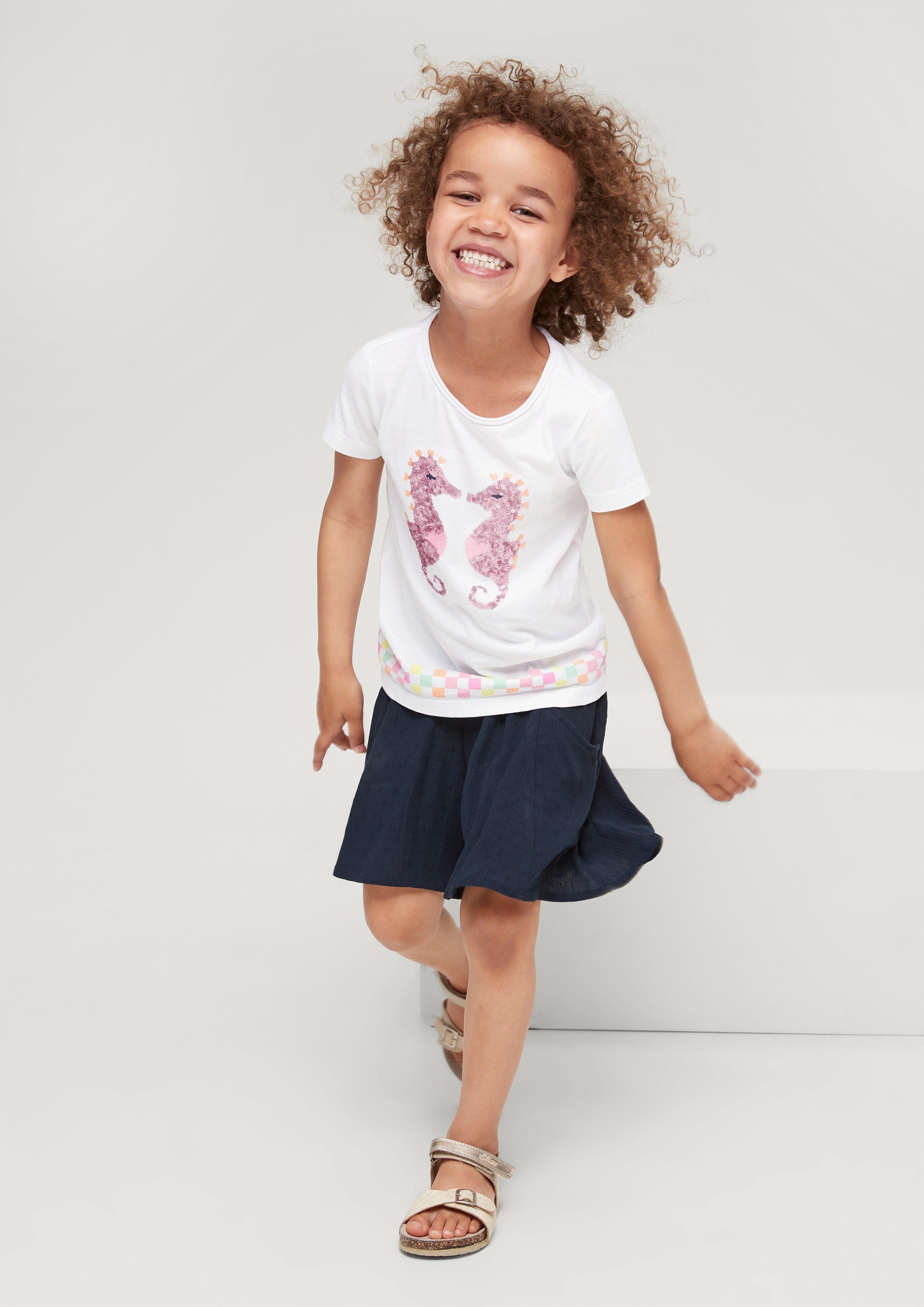 T-Shirt mit Pailletten  2130569-0100