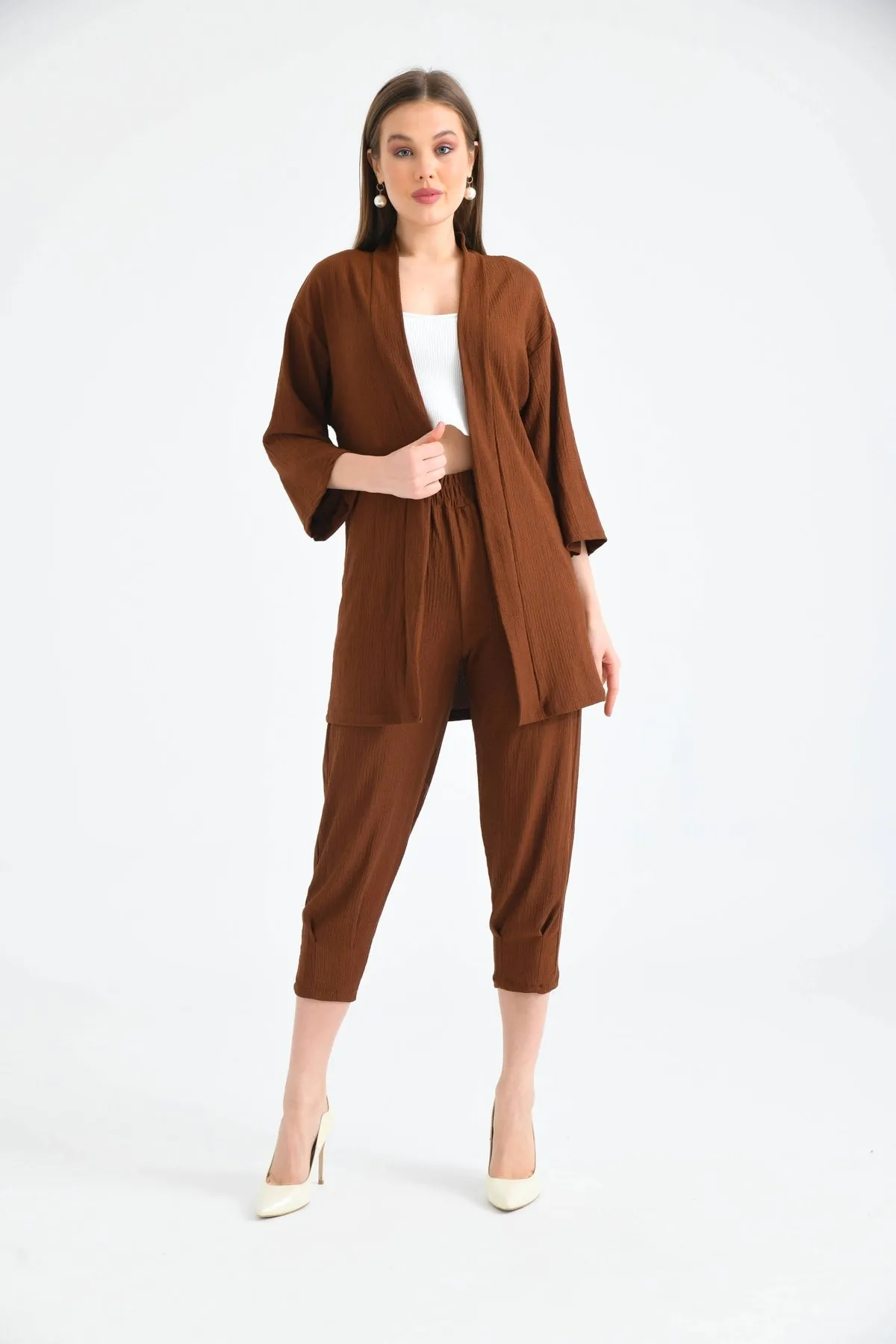 VOLT CLOTHİNG  Uncovered Kimono-Set für Damen
