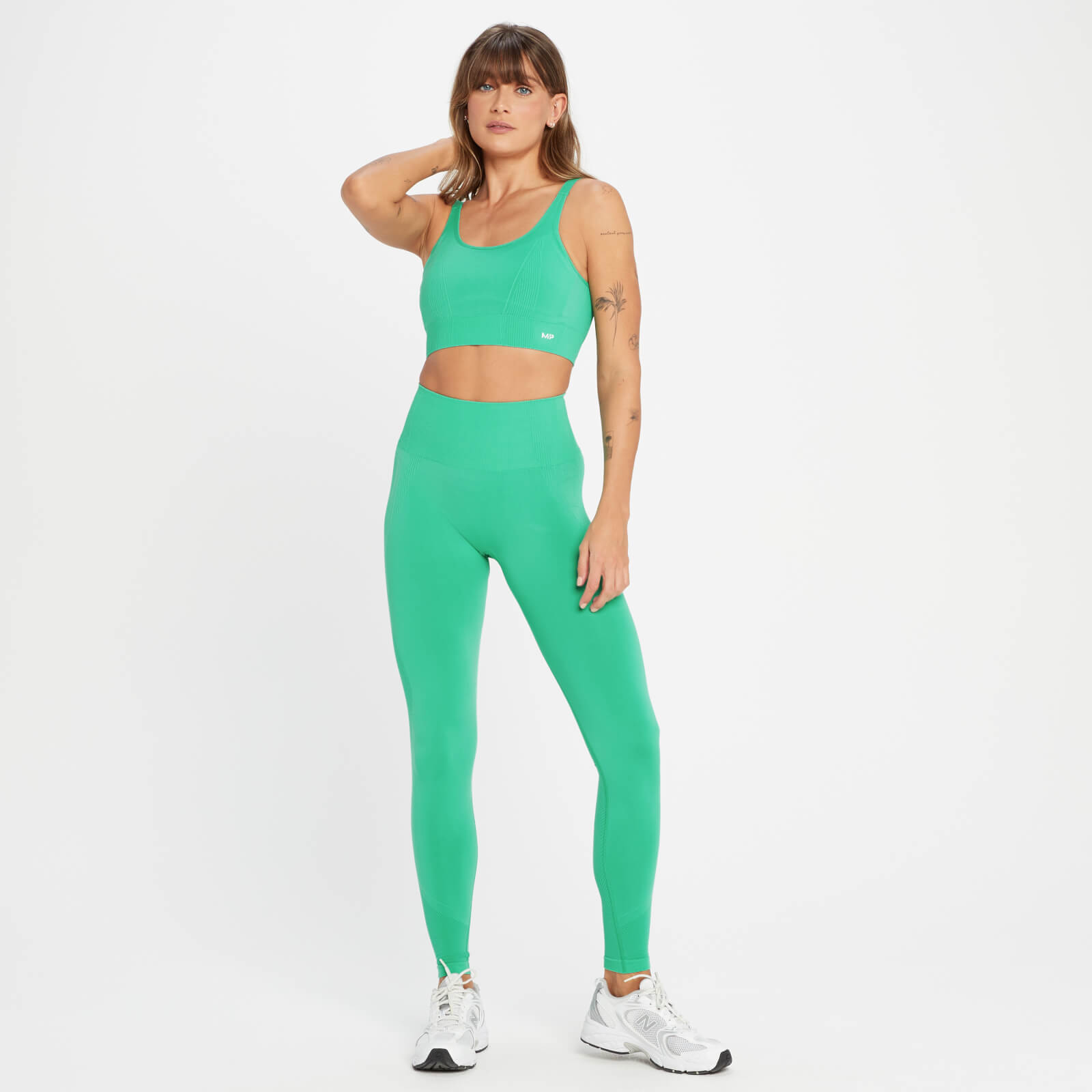 Brassière de sport sans coutures MP Tempo Tonal pour femmes – Menthe vif